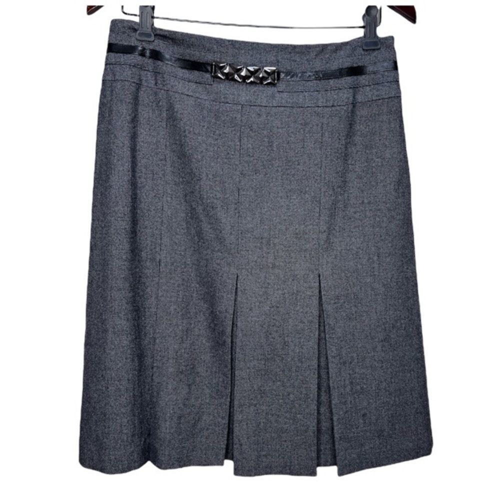 𝅺size 10 Conrad C Grey Pleated Skirt